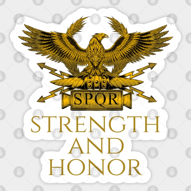 Ancient Rome SPQR Roman Legion Eagle Aquila Military History Sticker by Styr Designs